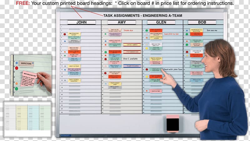 Magnatag Dry-Erase Boards ICS 219 Information System, maintenance staff transparent background PNG clipart