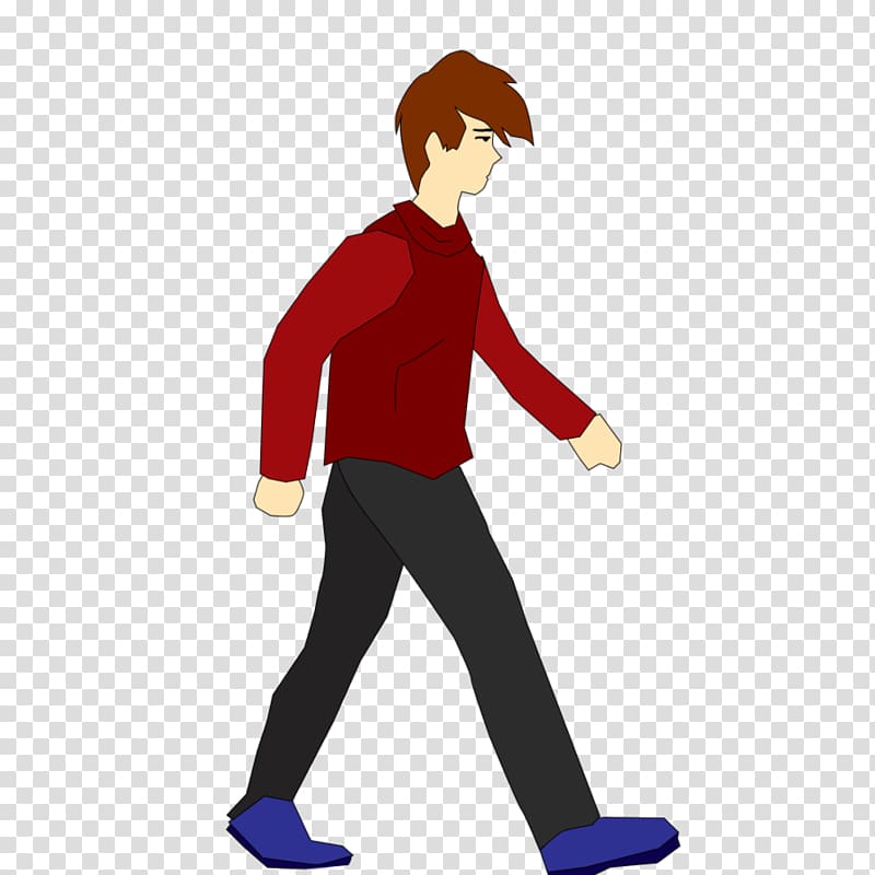 Walking male illustration, Animation Walking Character Walk cycle