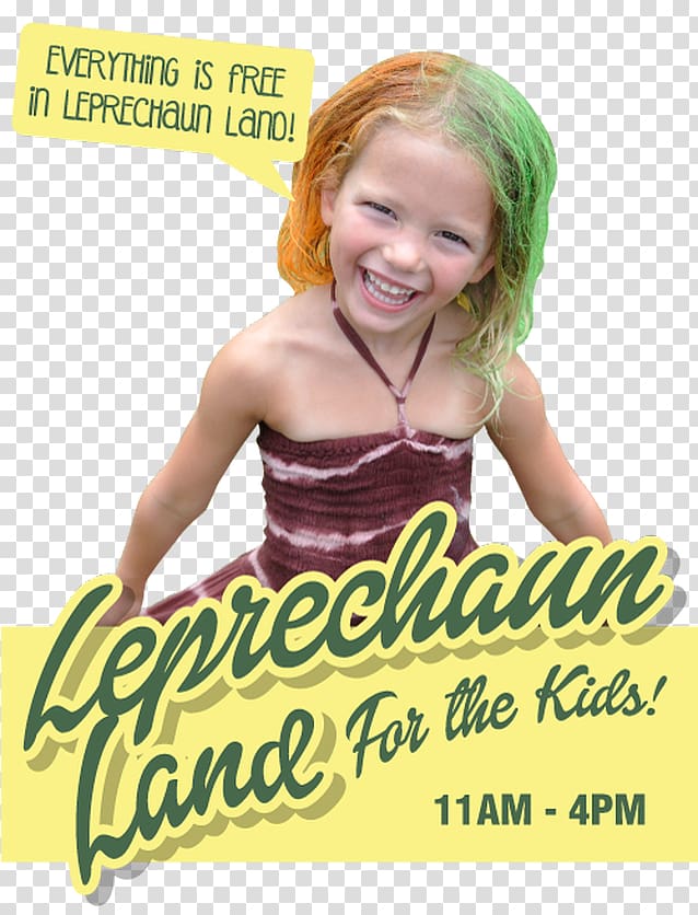Human behavior Hair coloring Font Poster, irish festival transparent background PNG clipart