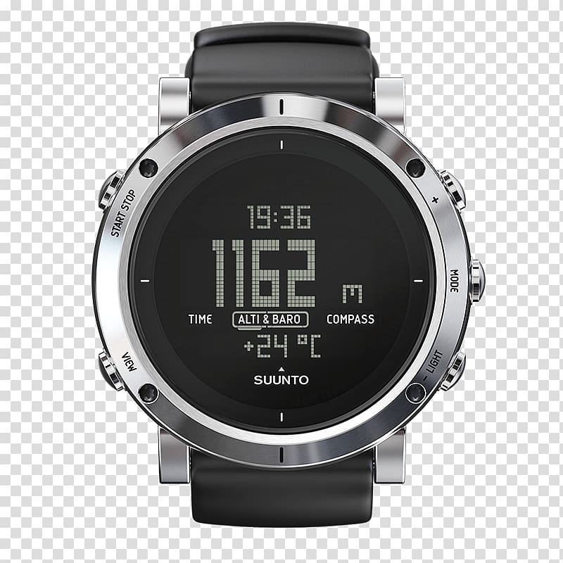 Suunto Core Classic Suunto Oy Brushed metal Watch Altimeter, brushed metal vip membership card transparent background PNG clipart