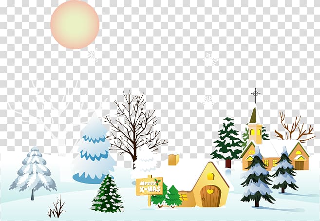 Snow Winter , elements Christmas Town transparent background PNG clipart