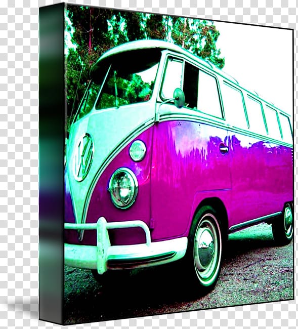 Compact car Volkswagen Type 2 Automotive design, vw bus transparent background PNG clipart