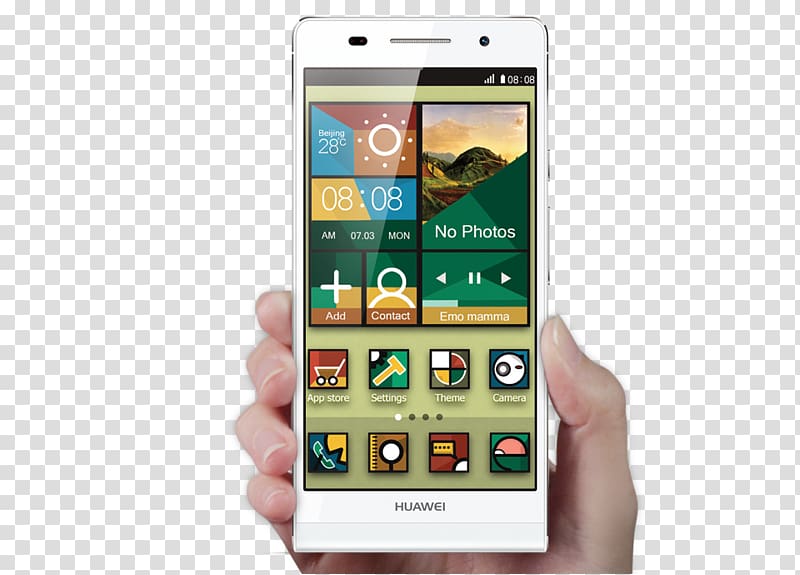 Smartphone Feature phone Huawei Ascend P6 Telephone, smartphone transparent background PNG clipart