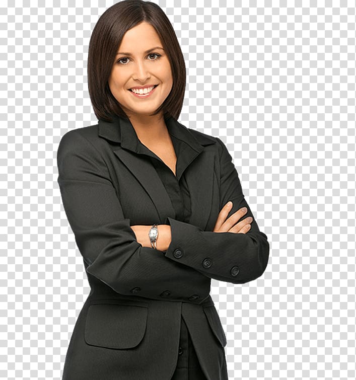 smiling woman wearing gray blazer crossing both hands, Businessperson Business plan Corporation, Business transparent background PNG clipart