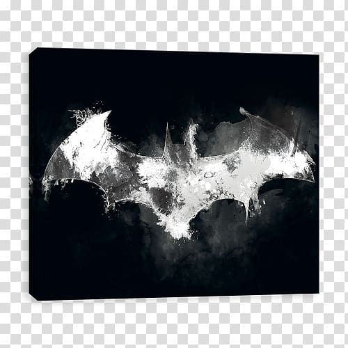 Batman Canvas Watercolor painting DC vs. Marvel Art, batman transparent background PNG clipart
