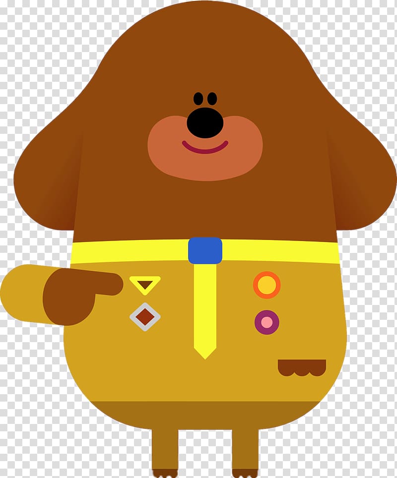 brown dog illustration, Duggee Pointing At Himself transparent background PNG clipart