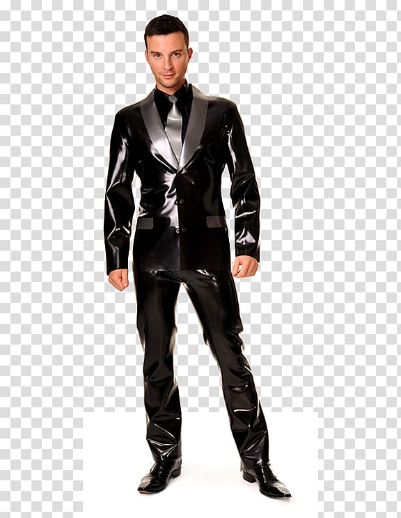 Latex clothing Formal wear Catsuit, rubber man transparent background PNG clipart