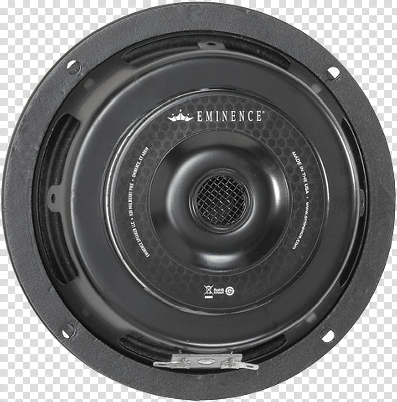 Loudspeaker Eminence Alphalite 6 A Sound Ohm Mid-range speaker, neodymium loudspeaker parts transparent background PNG clipart