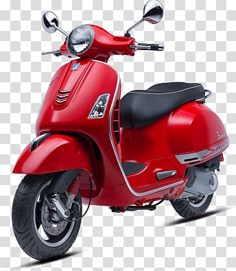 Vespa GTS Scooter Piaggio Vespa LX 150, scooter transparent background PNG clipart