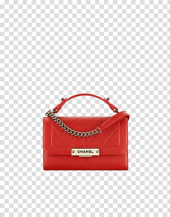 Handbag Chanel LVMH Leather, red spotted clothing transparent background PNG clipart