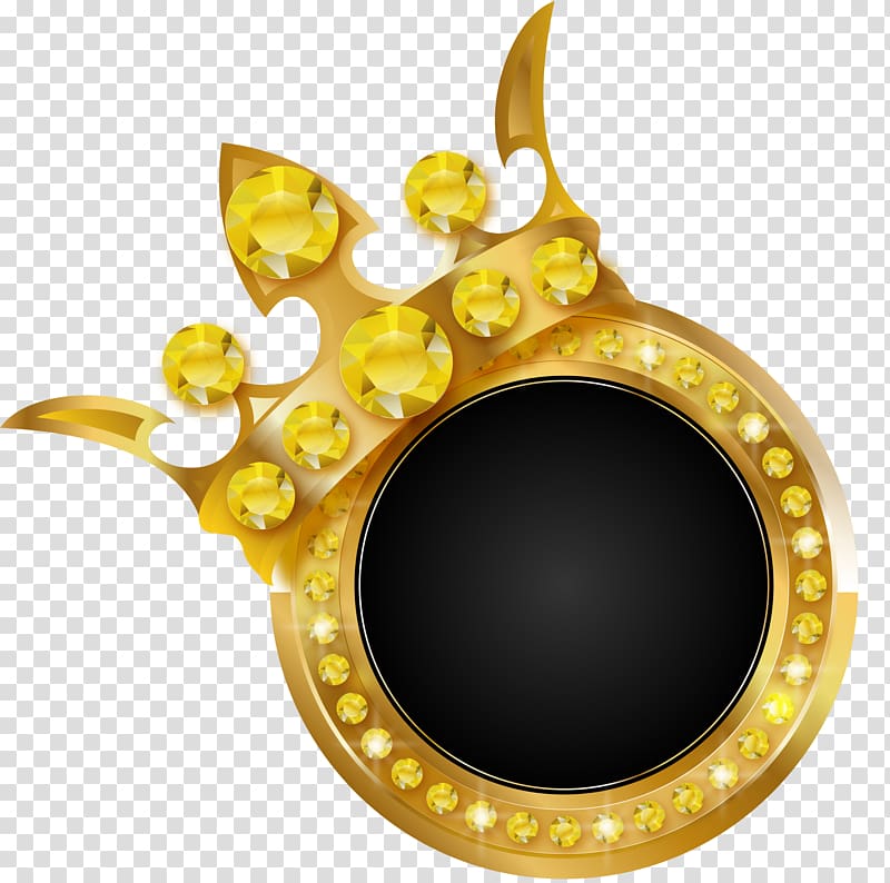 round gold-colored accessory, Pixabay , Golden glitter crown transparent background PNG clipart