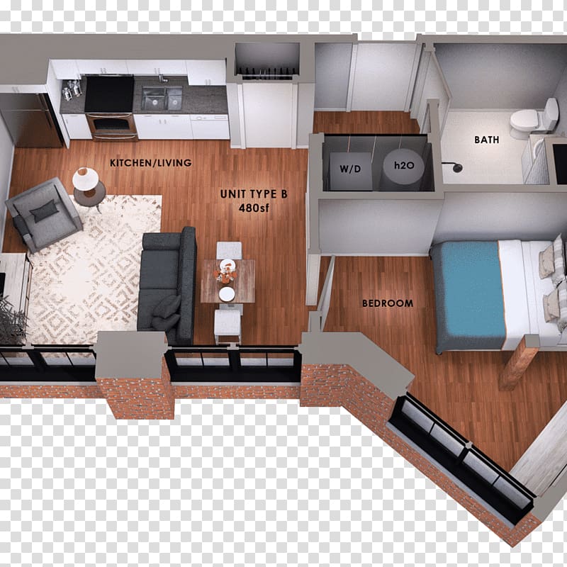 95 Lofts Square foot Bedroom, apartment transparent background PNG clipart