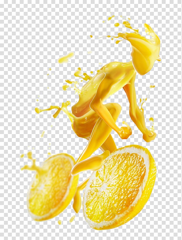 Orange juice Cocktail Lemon Grapefruit juice, Creative advertising lemon transparent background PNG clipart