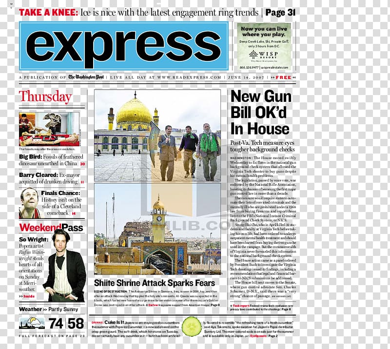 Newspaper Iraq Express Advertising Washington, D.C., others transparent background PNG clipart