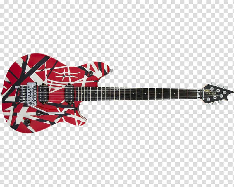 Electric guitar EVH Wolfgang Special Bass guitar EVH Striped Series, electric guitar transparent background PNG clipart