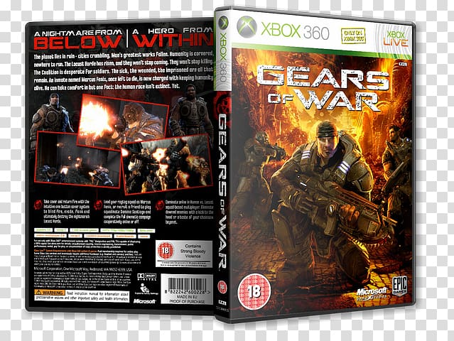 Xbox 360 Gears of War PC game Plakat naukowy, others transparent background PNG clipart
