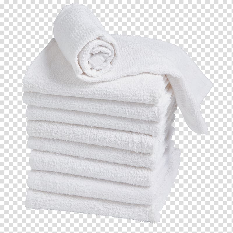 piled up white bath towels, Towel Textile Linens Beauty Parlour Bleach, towel transparent background PNG clipart