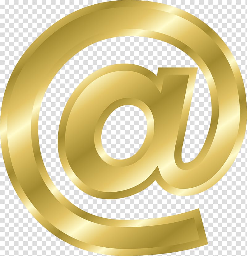 Email At sign Symbol Ampersand, copyright transparent background PNG clipart