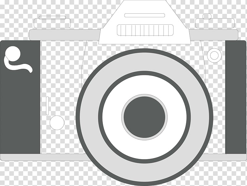 Black and white Camera, Black and white camera transparent background PNG clipart