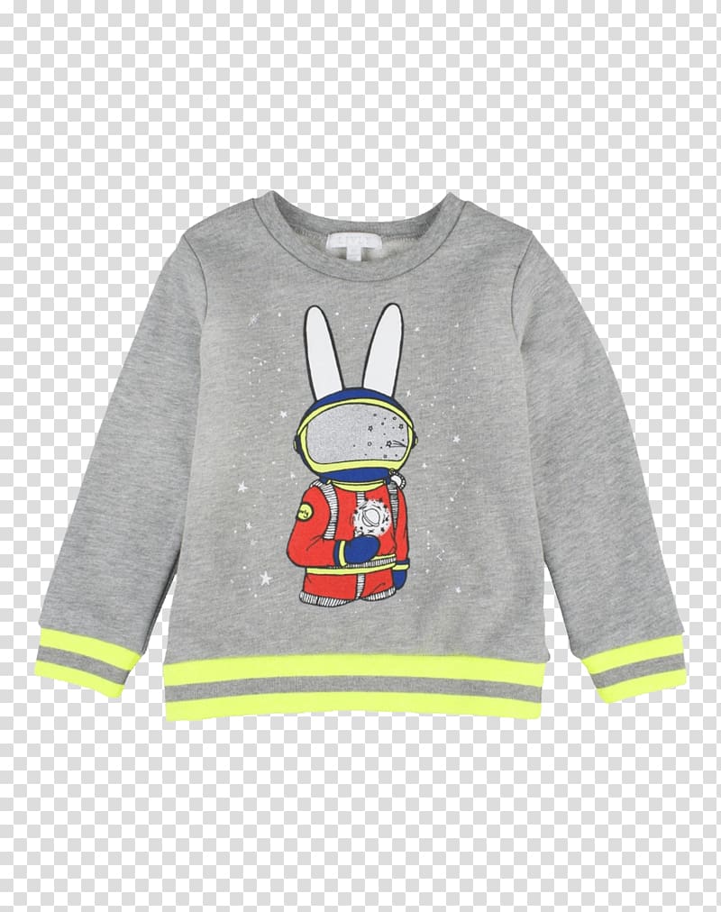 Long-sleeved T-shirt Long-sleeved T-shirt Sweater Hood, gray rabbit transparent background PNG clipart