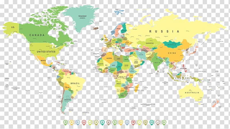 World map Illustration, world map transparent background PNG clipart