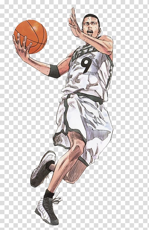 Rukawa Kaede Sakuragi Hanamichi Slam dunk Basketball, basketball transparent background PNG clipart