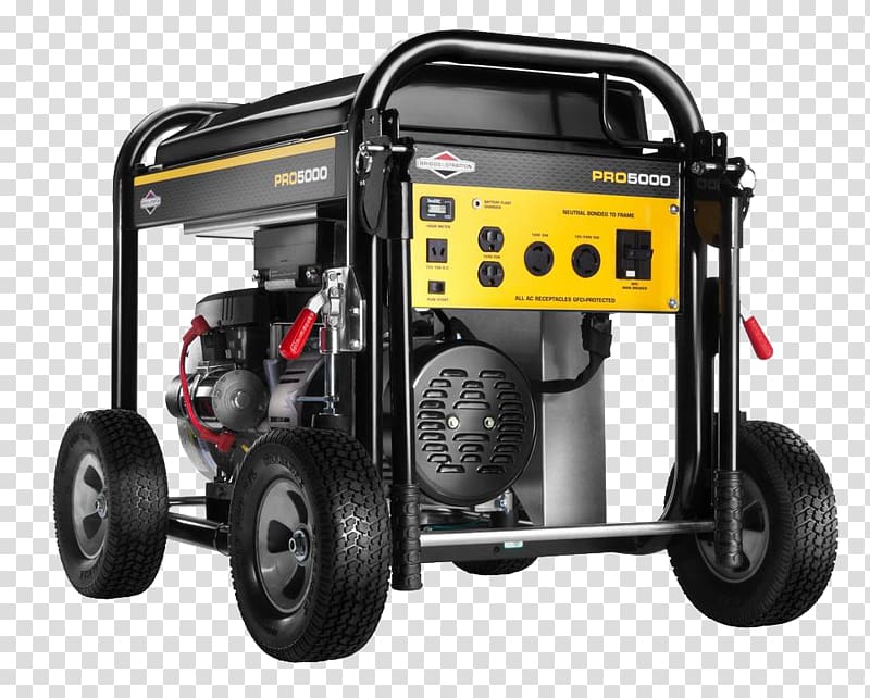 Electric generator Engine-generator Briggs & Stratton Small Engines Gasoline, engine transparent background PNG clipart