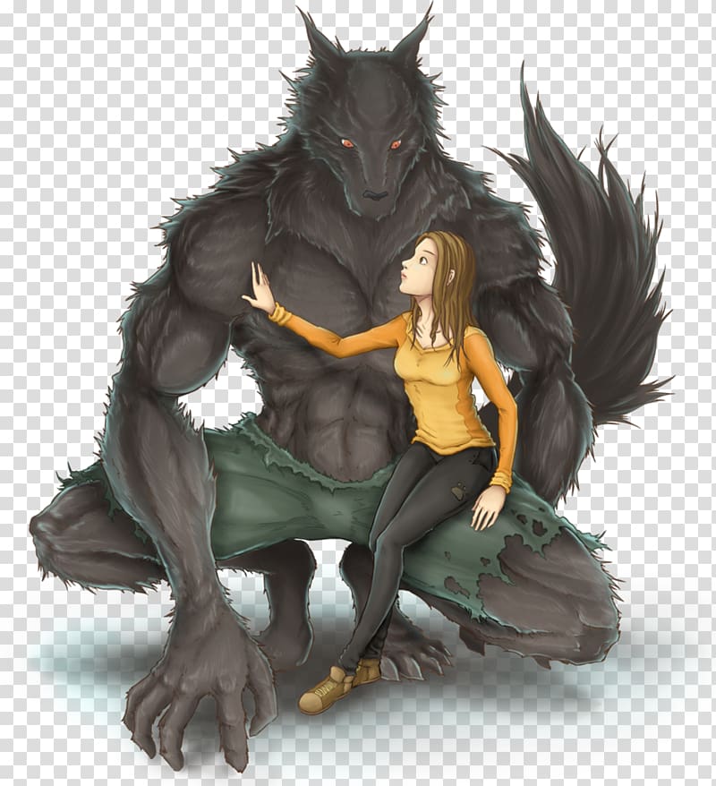 Gray wolf YouTube Wolf Boy Werewolf Art, werewolf transparent background PNG clipart