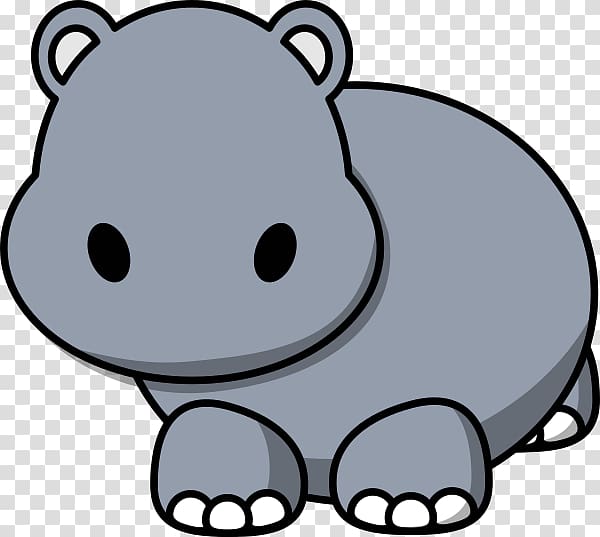 Hippopotamus , q version of the small yellow duck transparent background PNG clipart