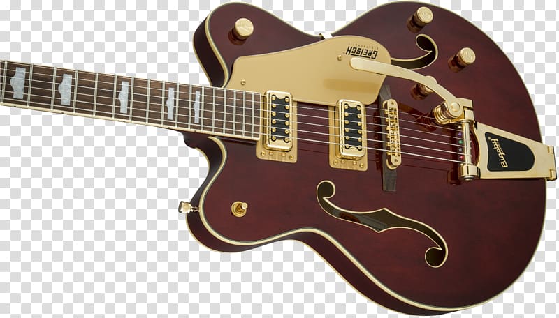 Gretsch Semi-acoustic guitar Bigsby vibrato tailpiece Musical Instruments, Gretsch transparent background PNG clipart