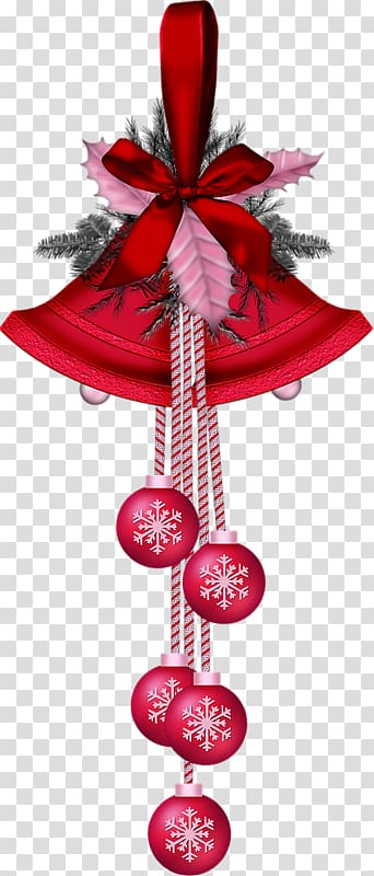 Christmas Candy cane Bell , Cartoon painted holiday dress transparent background PNG clipart