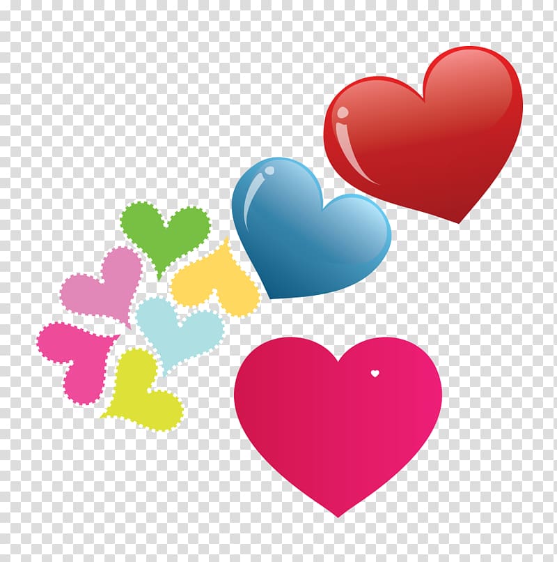 Heart Valentine\'s Day Scalable Graphics , Heart overlapping free material transparent background PNG clipart