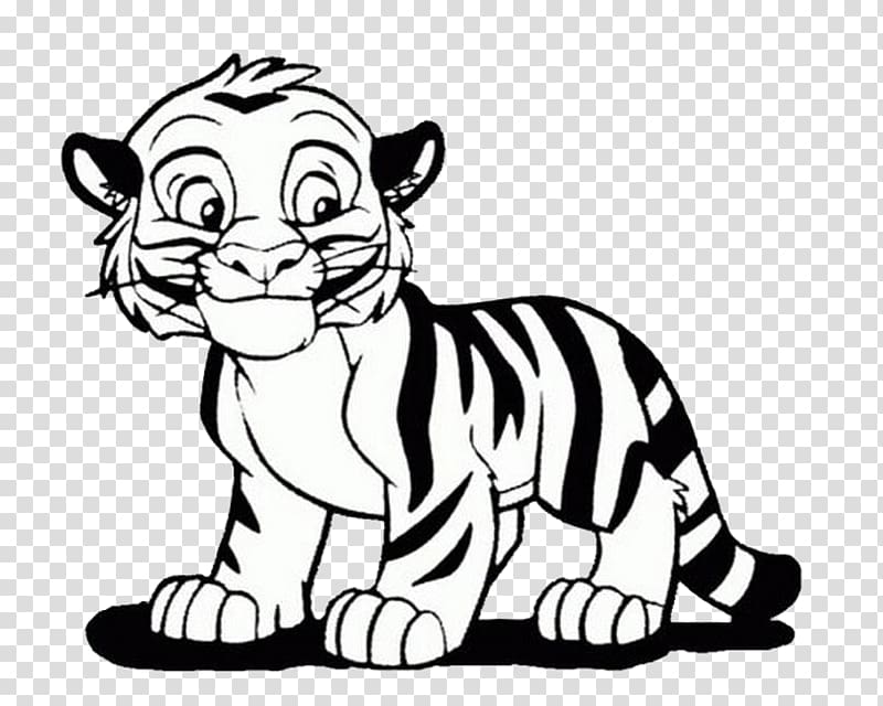 Bengal tiger Coloring book Lion Cuteness Child, tiger transparent background PNG clipart