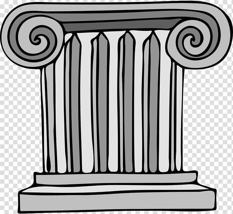Column Open Doric order Architecture, Roman column transparent background PNG clipart