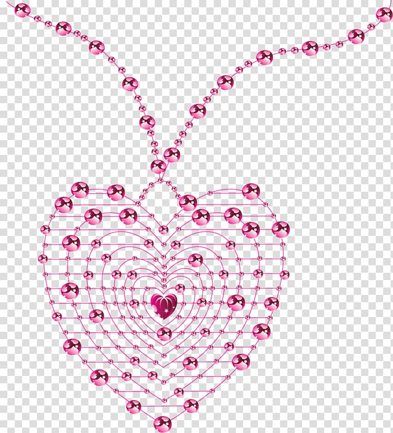 Heart Valentines Day , Pink Love Jewelry transparent background PNG clipart
