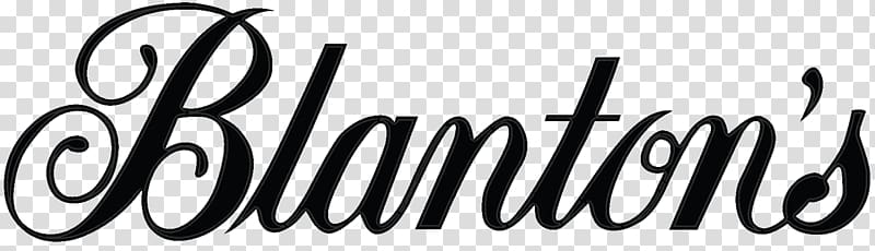 Logo Blanton\'s Font Brand Black, transparent background PNG clipart