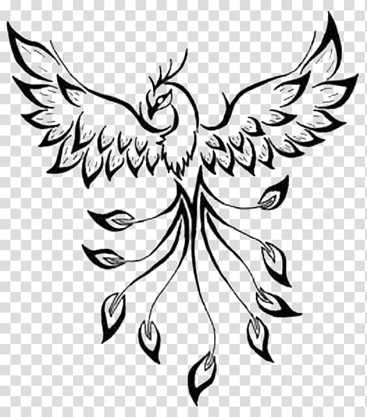 Tattoo Phoenix Flash Drawing , Phoenix transparent background PNG clipart