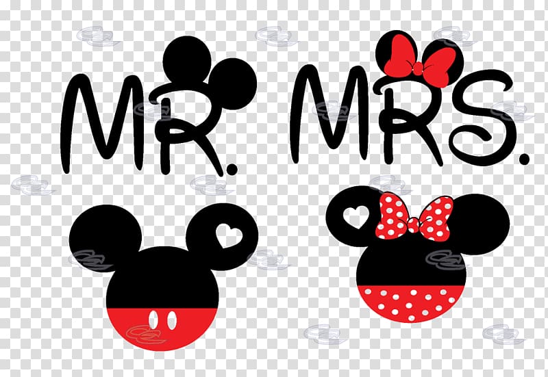 Minnie Mouse Mickey Mouse Mrs. Mr. T-shirt, minnie mouse transparent background PNG clipart