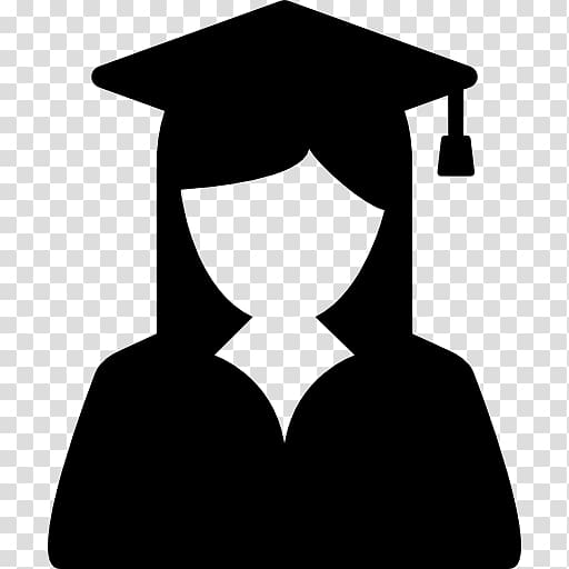 Graduation ceremony Computer Icons Student Academic degree, happy woman transparent background PNG clipart