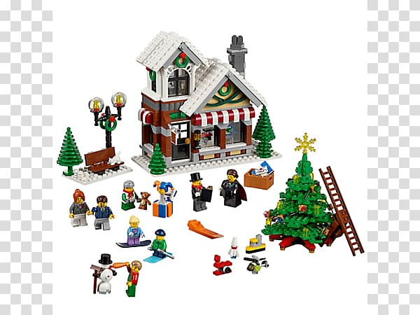 LEGO 10249 Creator Winter Toy Shop Amazon.com Retail, decoration main map transparent background PNG clipart