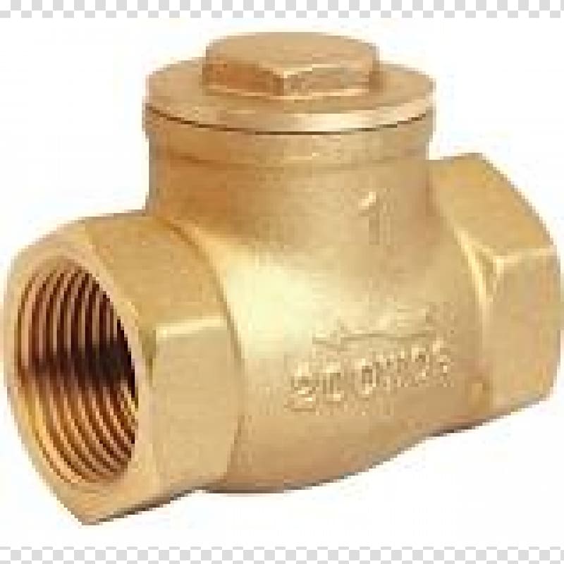 Check valve Brass Ball valve National pipe thread, Check Valve transparent background PNG clipart