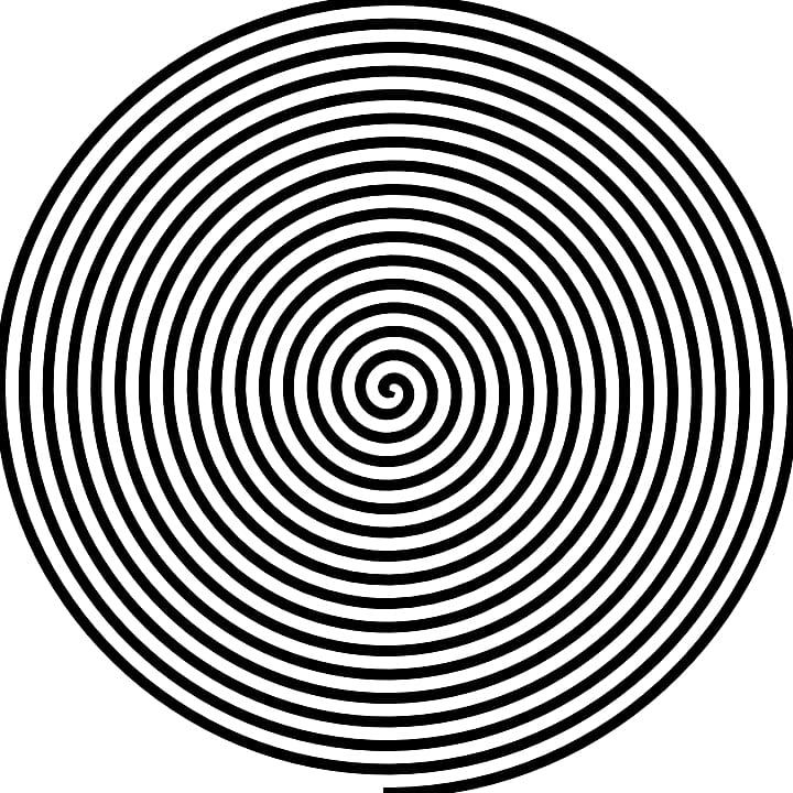 Op art Optical illusion Optics Drawing, Spiral transparent background PNG clipart