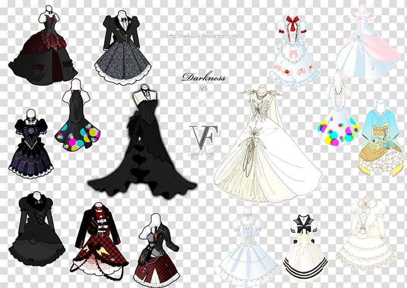 Dress Lolita fashion Art Drawing, Floral design transparent background PNG clipart