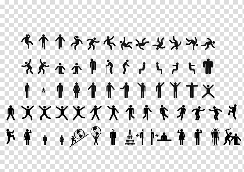 graphics Stick figure Pictogram Design, design transparent background PNG clipart