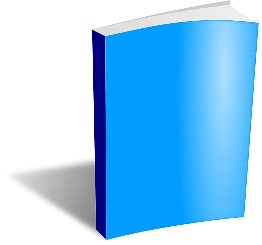 Book cover Hardcover , Blue Books transparent background PNG clipart