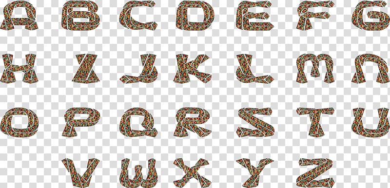 Royalty payment Font, alphabet collection transparent background PNG clipart
