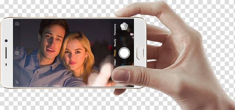 Front-facing camera OPPO Digital Selfie sensor, selfie transparent background PNG clipart