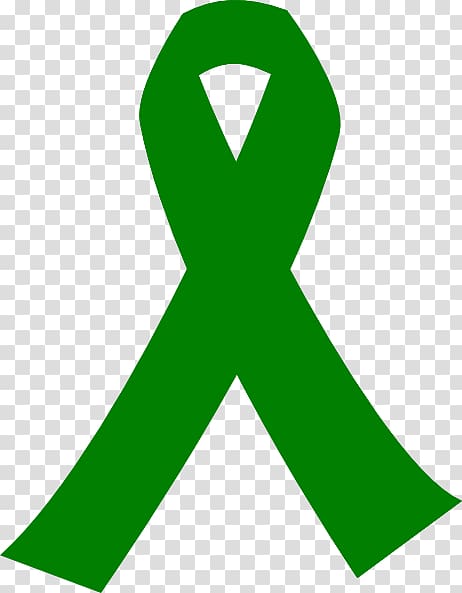 Awareness ribbon Green ribbon Cancer, Green rebbon transparent background PNG clipart
