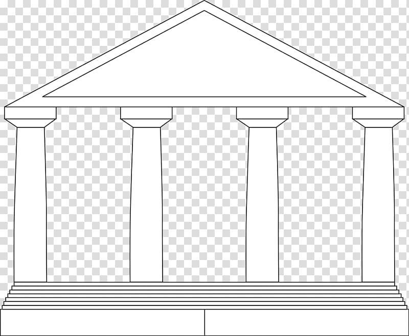 greek architecture drawing