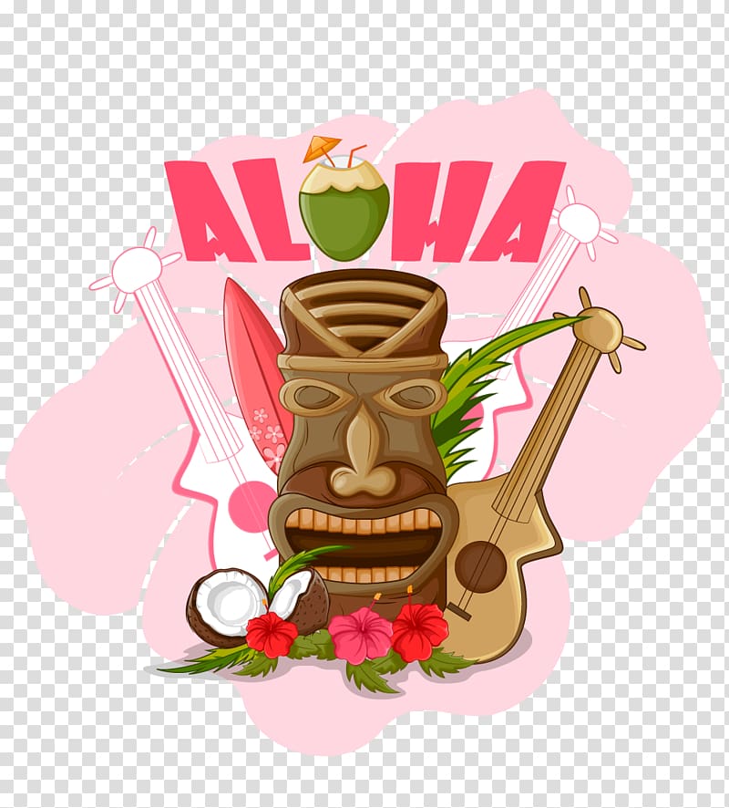 Tiki Traditional African masks , tiki hawaii transparent background PNG clipart